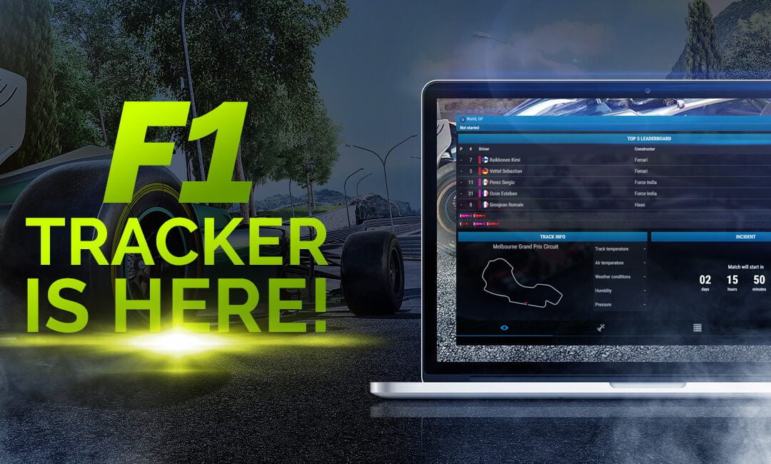 F1 tracker delivers the first race!