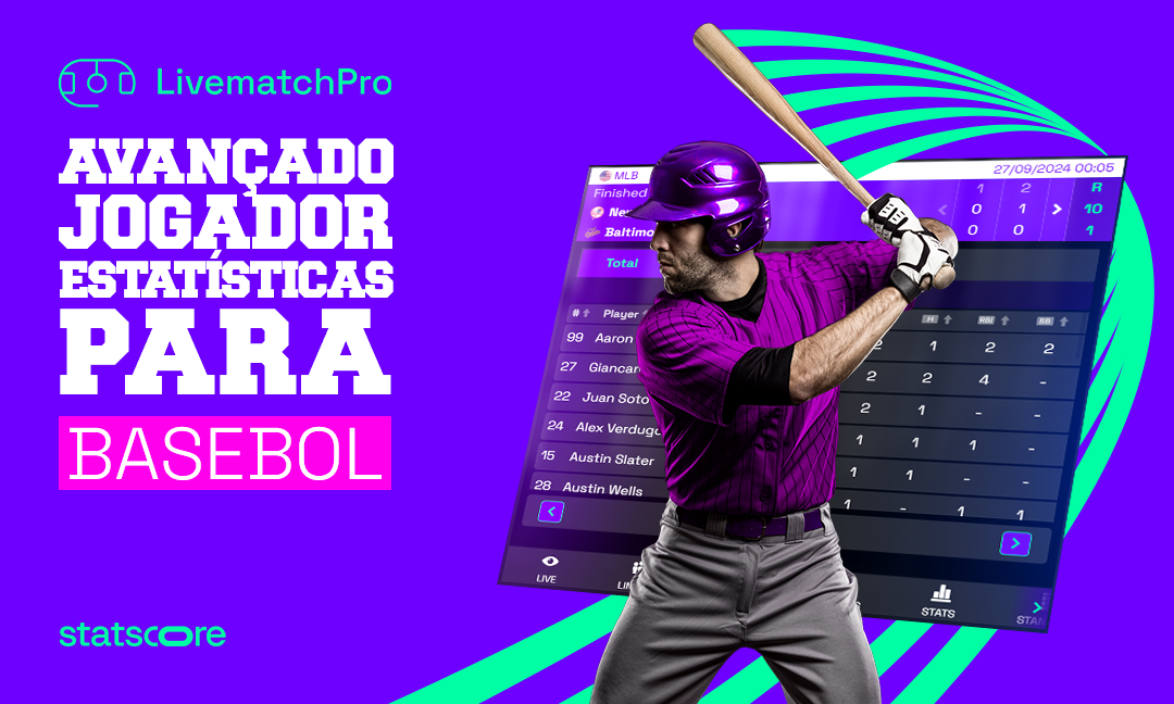 LivematchPro – revolucionando os dados de beisebol com estatísticas avançadas de jogadores